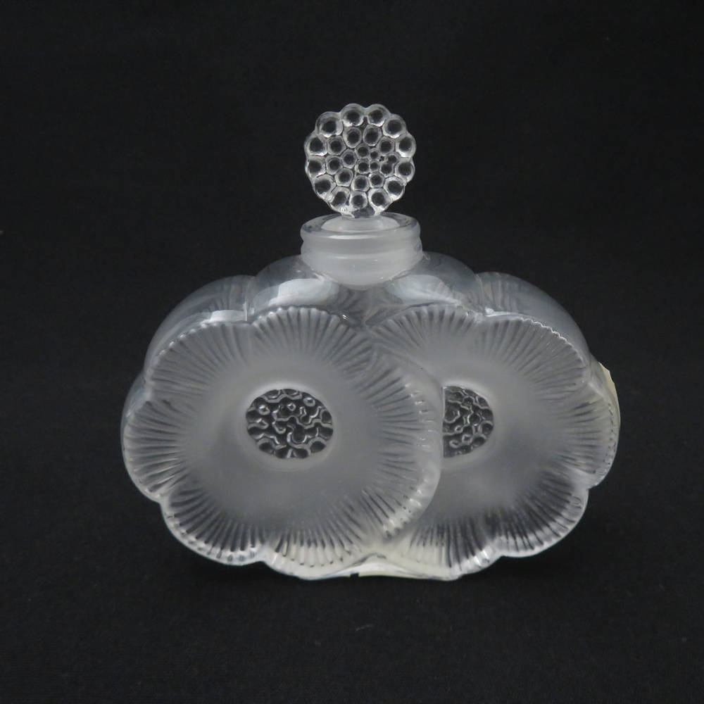 美品 LALIQUE ラリック DEUX FLEURS ドゥフルール 香水瓶 1点