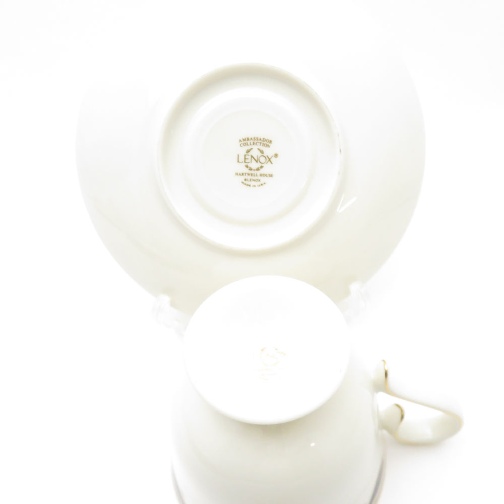 レノックス(Lenox) カップ&ソーサー2客、シュガーポット、クリーマー 