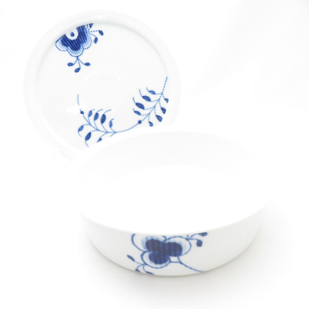 美品 ROYAL COPENHAGEN ロイヤルコペンハーゲン ブルーフルーテッド