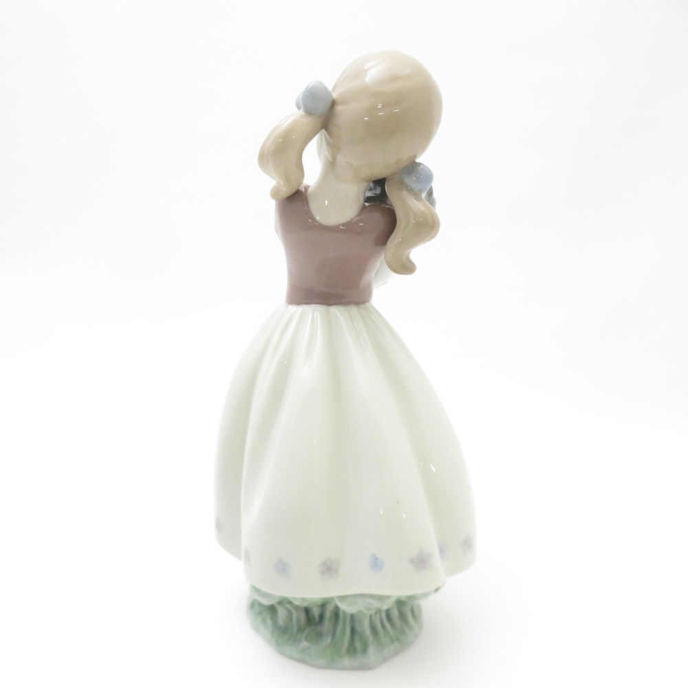 未使用 LLADRO リヤドロ 8531 かわいい！ フィギュリン 犬と少女