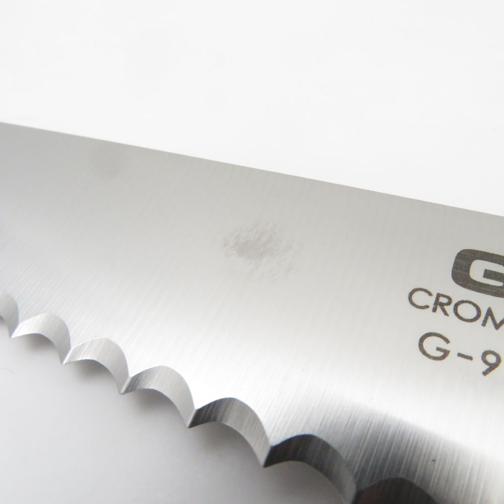 GLOBAL - 未使用 GLOBAL グローバル CROMOVA 18 G-9 調理包丁 1点 ステンレススチール パン切り 22cm ナイフ キッチン 料理 調理 SU12013S2 G-9：パン切り 22cm