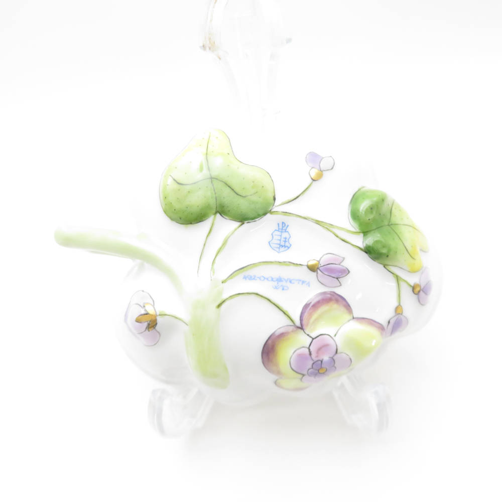Herend - 美品 Herend ヘレンド ロイヤルガーデン EVICTF1 492 オープンシュガー 1点 砂糖 ボウル グリーン 花 フラワー SU12191C2 美品 Herend ヘレンド ロイヤルガーデン EVICTF1 492 オープン