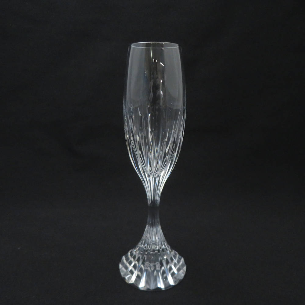 Baccarat - 美品 Baccarat バカラ マッセナ シャンパングラス 1客 クリスタル H21.5cm SU12246J2 美品 Baccarat バカラ マッセナ シャンパングラス 1客