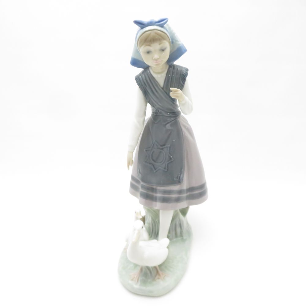 LLADRO リヤドロ 5202 少女アラセリーと2匹のアヒル フィギュ