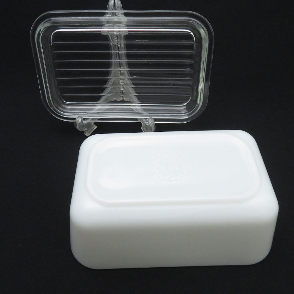 オールド パイレックス グーズベリー レフリジレーター ミルクガラス