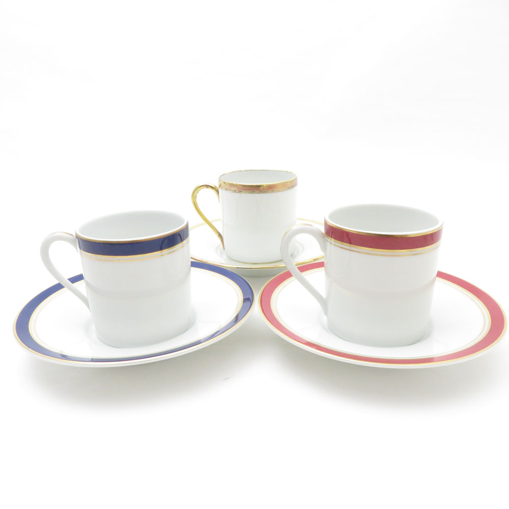 RAYNAUD レイノーリモージュ デミタスカップ＆ソーサー 3客 セット 
