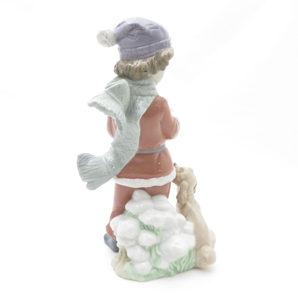 LLADRO リヤドロ 6714 クリスマスデュエット 少年と犬 フィギュ