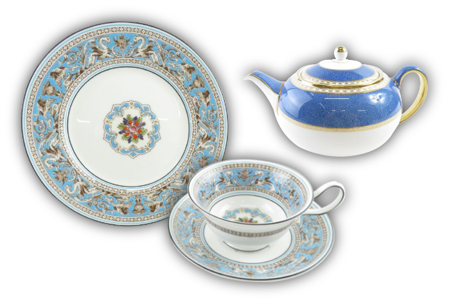 美品 ウェッジウッド プシュケ ティーポット ポット WEDGEWOOD 行き渡っ