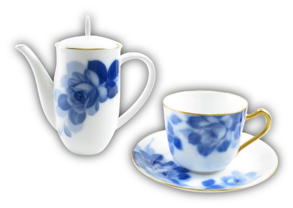 大倉陶園 色蒔き 黒蒔き ジョセフィーヌ コーヒー ティーポット 