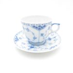 ロイヤルコペンハーゲン ブルーフルーテッドハーフレース コーヒーカップ＆ソーサー