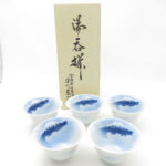 深川製磁 富士山 新朝顔型仙茶碗揃 湯呑