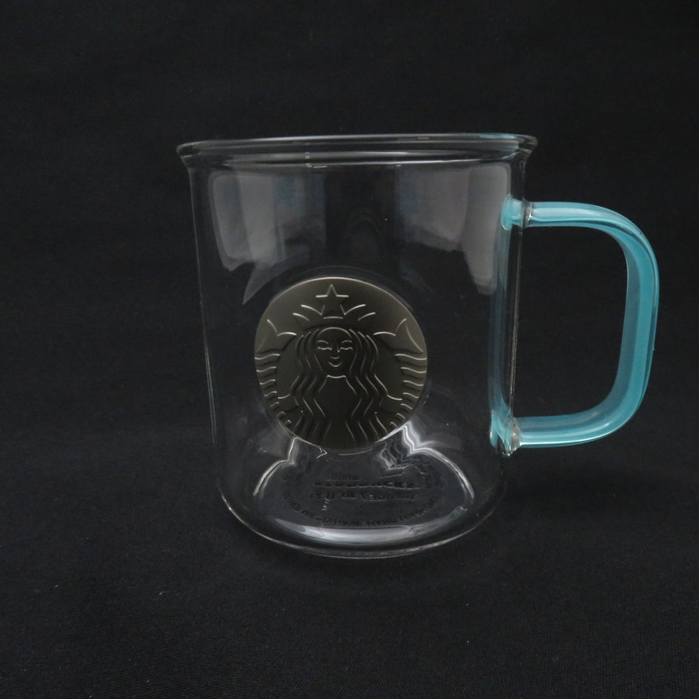 スターバックス メダルライトグリーン 耐熱グラスマグ