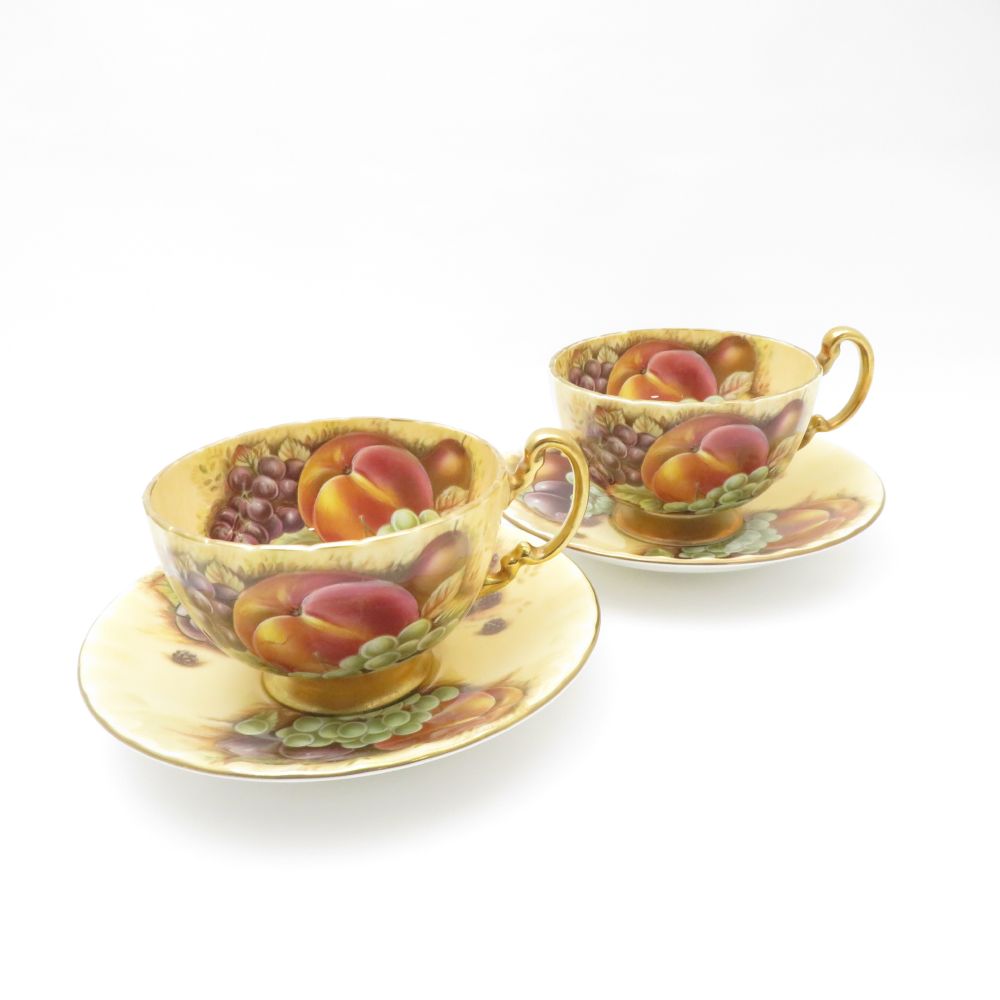 エインズレイ オーチャードゴールド オーバン ゴールド ティーカップ＆ソーサー