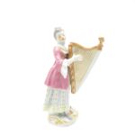 マイセン 60046 宮廷の音楽隊 ハープ フィギュリン