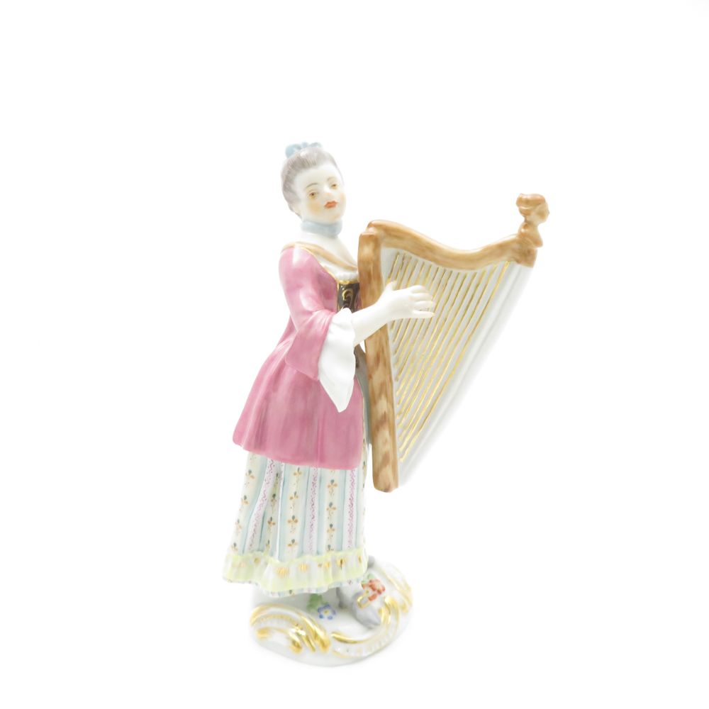 マイセン 60046 宮廷の音楽隊 ハープ フィギュリン