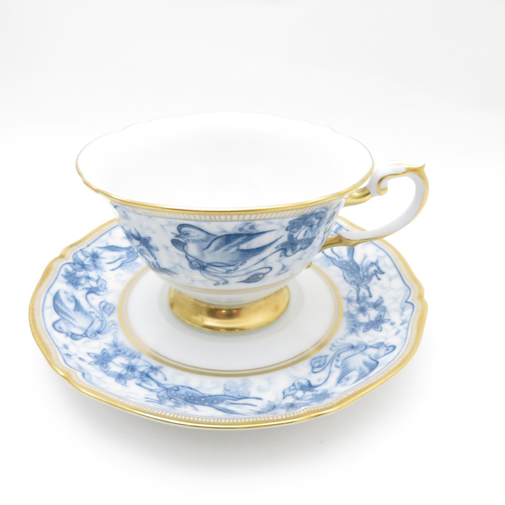 大倉陶園 呉須シルクロード カップ＆ソーサー