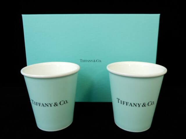 通販ポイント Tiffany ティファニー 紙コップ風 マグカップ グラス